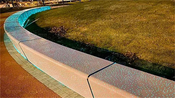 淄博廣場透光藝科石項目